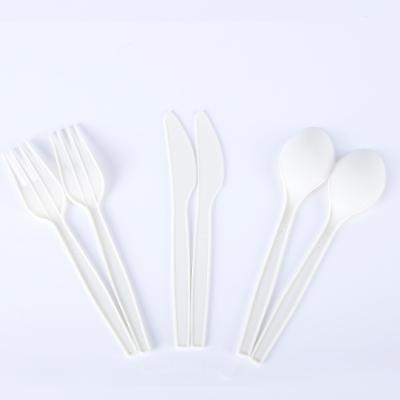 China Eco Friendly Biodegradable Degradable Flatware Set Disposable Forks Forks for sale