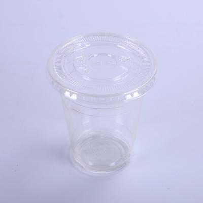 China Eco-Friendly Degradable Plastic Cup Disposable Eggnog Beverage Drink Cups Coffee Cups for sale