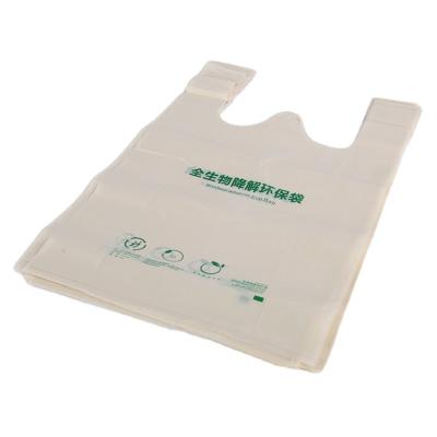 China BIODEGRADABLE promotional market customize logo recycle biodegradable plastic shopping bags for sale