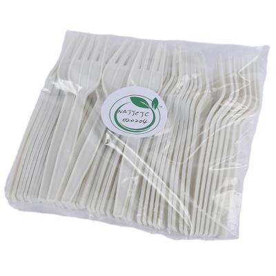 China Customized Wholesale Disposable Food Grade Fork Individually Wrapped Dessert Pla Disposable Fork for sale