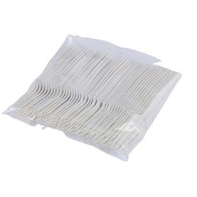 China Customized Eco-Friendly Wholesale Plastic Food Grade Fork Biodegradable Disposable Fork for sale