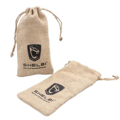 China Reusable Recyclable Jute Coffee Bean Packaging Pouch Drawstring Bag Jute Burlap Sack for sale