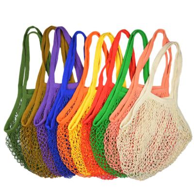 China 100% New Eco-Friendly Design Organic Cotton Fruit Vegetable Grocery Pocket Net Mesh Bag For Food for sale