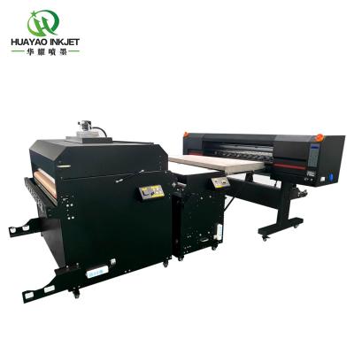 China Garment Shops Automatic Digital T-shirt Fabric Printing Machine Heat Pet Film DTF Printer With Double 4720 i3200 Print Heads for sale