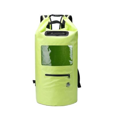 China Colorful Waterproof PVC 40 Liter Outdoor Sports Backpack Wet Bag for sale