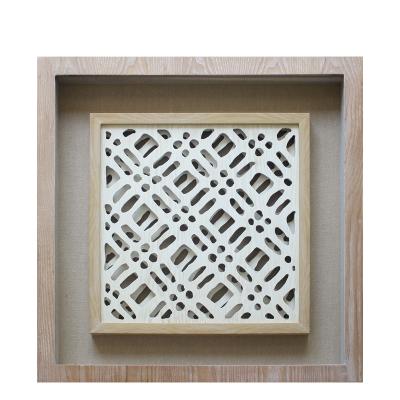 China Europe Wood Home Decor High Quality Handmade Wood Carving Art in Shadow Box Living Room Wall Office Home Decorations for sale