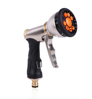 China Variable Flow Controls Garden Irrigation Water Mist Hose Zinc Alloy Spray Nozzle With Pistol Grip Trigger for sale