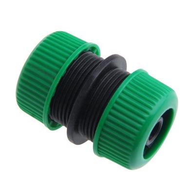 China Double 19mm Garden Irrigation Outdoor Garden Hose Adapter Plastic Joiner Mender Hose Connector for sale