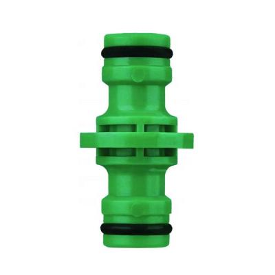 China Quick Snap-In Garden Plastic Two Way Water Quick Connect Hose Coupling for sale