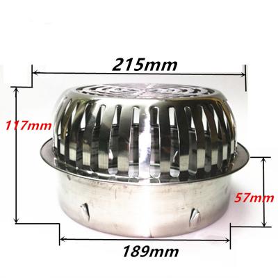 China Balcony Stainless Steel 200mm Diameter Floor Drain Anti-Clog Outdoor Floor Drain Balcony Roof Easy Clean Moving Large for sale