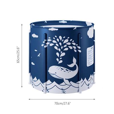 China Foldable Adult SPA Sauna Tub Family Bathroom Insulation Baby Pool Tub Folding Tub Portable Bucket Eco-Friendly Material Bath Large for sale