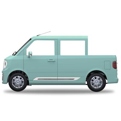 China Chengshi X2 ABS Fabric New Style CE Approved Small Electric Four Wheel Delivery Cheap Double Row Mini Pickup Truck for sale