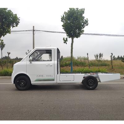 China Fabric Iron-Lithium 2600mm Wheelbase 180km Electric Chain ABS+EBD Tow Tractor Platform Truck For Sale for sale