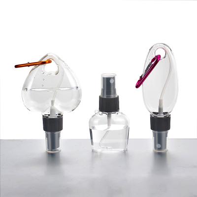 China Household Products 1 Ounce Plastic Spray Bottle 30ml Alcohol 30ml Clear Pocket Spray Bottle With Key Chain for sale