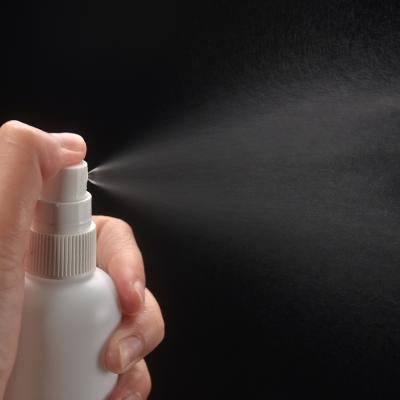 China Household Products HDPE 100ml Alcohol Travel Cosmetic Water Disinfection Atomizer Spray Opaque Plastic Bottle for sale