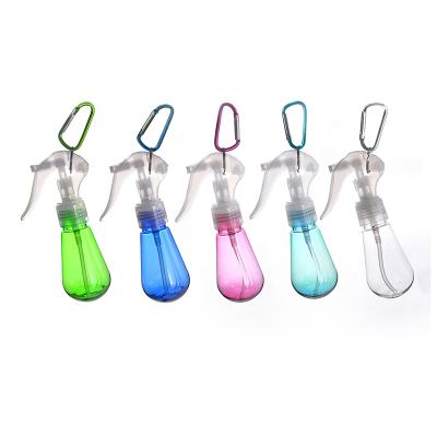 China Household Products PET Plastic Clear Travel Refillable Single Key Chain Spray Bottle Mini Tiny For Key Chain for sale