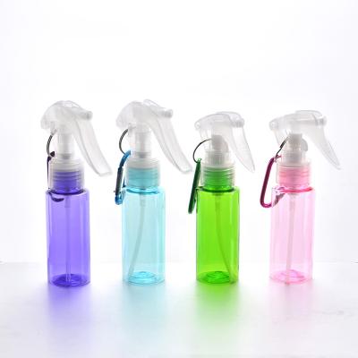 China Household Products Mist Atmozider 60ml Trigger Spray Bottle Empty Fine Plastic Pet Green With Hook for sale