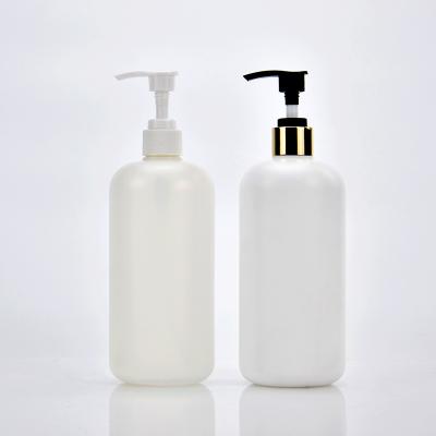 China Household Products HDPE Empty Shampoo Lotion Soap 500ml Opaque White Plastic Pump Bottle With Pump for sale