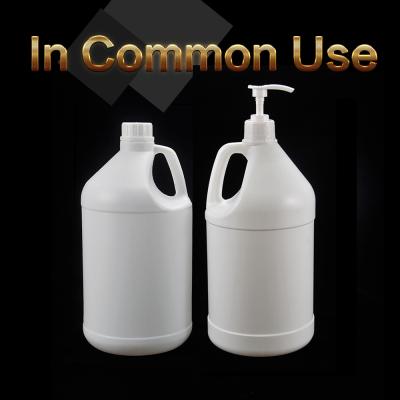 China HDPE Water Alcohol Wash Hand Soap Push Down Plastic Dispenser 1 Gallon Pump Bottle for sale