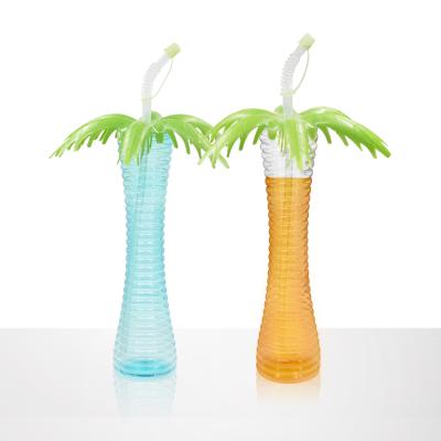 China 500ml Eco-friendly Disposable Cheap Plastic Palm Yard Slush Ice Cup 16 Ounce Glass Cups Yards for sale