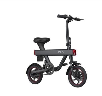 China Standard Type CAMORO DYU V1 Smart Folding Electric Bike 36V 10AH E-Bike City Electric Bicycle with Pedals Range 40km Top Speed 25km for sale