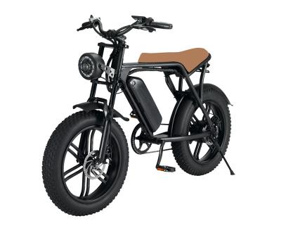 China Fat tire snow bike CAMORO MV-8 US warehouse 750w 7-Speed 20 inch fat tire electric bicycle ebike citycoco Mountain Bike motorcycles bike for sale