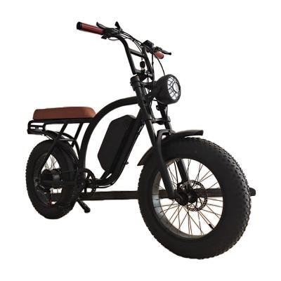 China Fat tire snow bike CAMORO MV-8 US warehouse 750w 7-Speed 20 inch fat tire electric bicycle ebike citycoco Mountain Bike motorcycles bike for sale