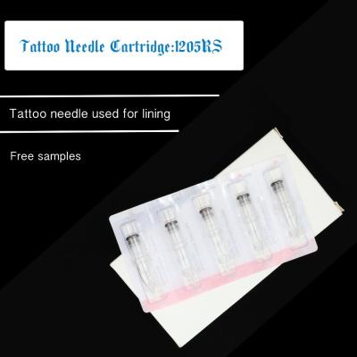 China Tattoo Needle Cartridge, Free sample, Tattoo needle 5RS ROUND SHADER, 1205RS cartridge tattoo needles for sale