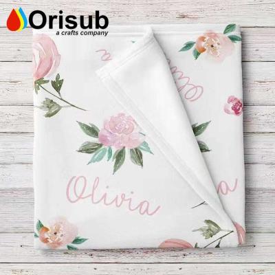 China Sublimation PORTABLE Soft Receiving Blanket Blanket For Baby for sale