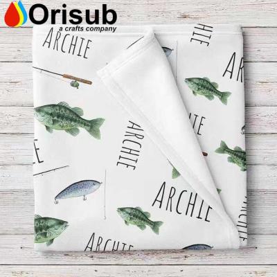 China PORTABLE Super Soft Personalized White Baby Blanket Blanket For Sublimation for sale