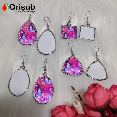 China Blank For Sublimation Custom Multi Shapes Earrings Blank Jewelry For Sublimation for sale