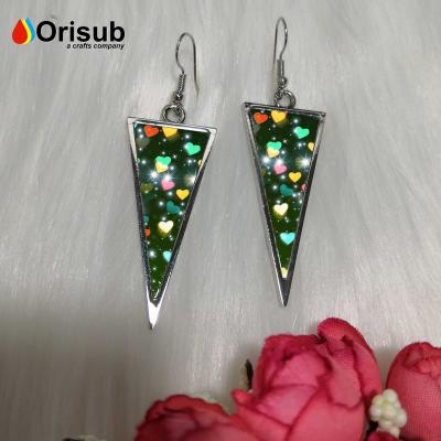 China Blank For Sublimation Fashion Heat Transfer Triangle Earring Blanks For Sublimation for sale