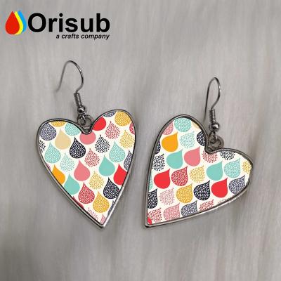 China blank for sublimation new arrival metal earring for women for sale