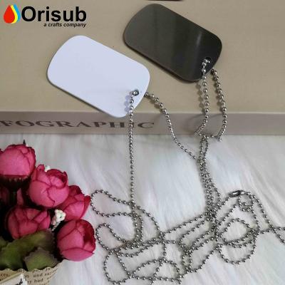 China Blank For Orisub Blank Custom Sublimation Necklace Sublimation Chain For Men for sale