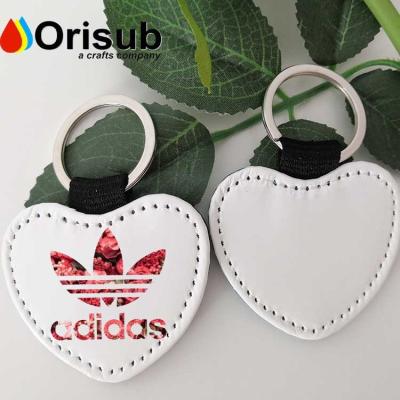 China Blank For Sublimation Personalized Leather Key Chain With Creative Design for sale