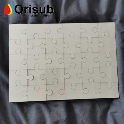 China Eco - Friendly Mini Printable Sublimation Wooden MDF Jigsaw Puzzles for sale