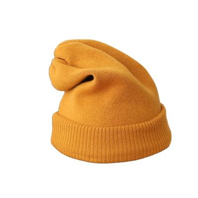 China Autumn Winter Warm Fashion Plain COMMON Girls Hip Hop Slouch Hat Knit Pile Solid Color Imprisonment Beanie Hat Protection for sale