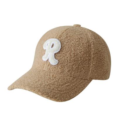 China JOINT Buckle Hat Custom Sports 6 Panel Corduroy Low Profile 3d Embroidery Logo Lamb Wool Baseball Cap for sale