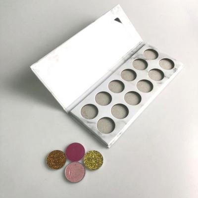 China 18 Colors Waterproof Marble Cardboard Eyeshadow Palette High Dye Eyeshadow Dispenser Brand for sale