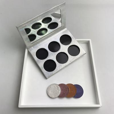 China 6 Colors Waterproof Custom High Quality Cruelty Free Makeup Glitter Pigmented Eyeshadow for sale