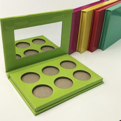 China Waterproof 6 Colors Make Up 2022 Pressed Boxes Of Matte Eyeshadow Pan Custom Packaging for sale