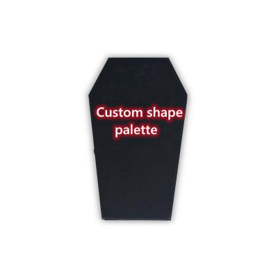 China Coffin Shape Waterproof Packaging Make Up Wholesale Magnetic Eyeshadow Palette Empty Eye Palette for sale