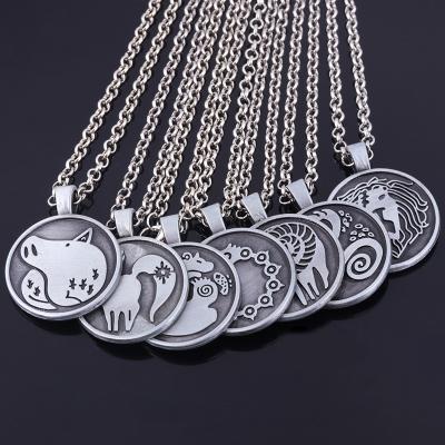 China Cartoon Anime Peripheral The Seven Deadly Sins Protagonist Tattoo Design Cartoon Animal Pendant Necklace for sale