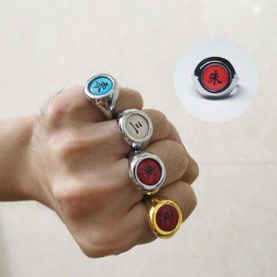 China Cartoon Peripheral Ring/Ring Akatsuki Uchiha Itachi Pain Sasori Anime Wholesale Anime For Cosplayer for sale