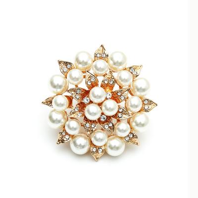 China Romantic elegant temperament, pearl flower fashion exquisite high-end exaggerated diamond-studded creative open ring for sale