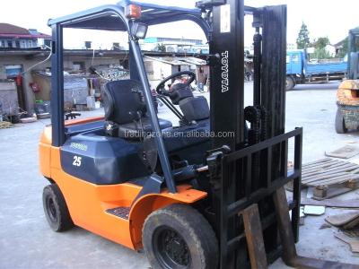 China Used Toyota 2.5 ton forklift, 7FD25, Japan original 2.5 ton for sale