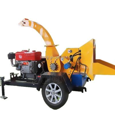 China Crush wood logs make sawdust Haolu tree cutting machine branch and leaf shredder mobile wood log branch and leaf shredder for sale for sale