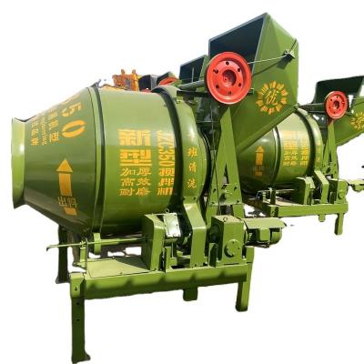 China Construction Projects JZC Series Reverse Automatic Falling Type Double Cone Discharging Hopper Concrete Diesel Engine Powered Tipper Drum Concrete Mixer for sale