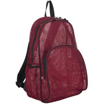 China Fashion Red Ladies Mesh Active Backpack Promotional With Padded Adjustable Straps High Quality for sale