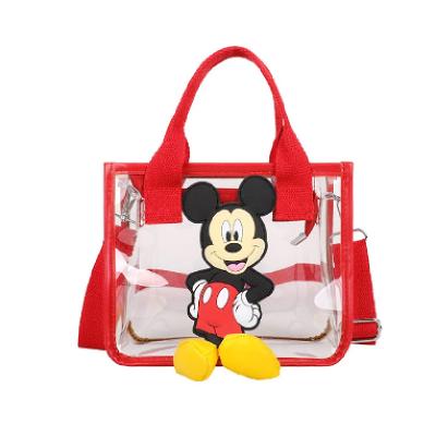 China The Other Transparent Korean Messenger Bag Girl Fashion Jelly Handbag Mickey Mouse Cartoon Shoulder Bag Leisure High Quality for sale